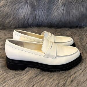 Quince Italian Leather Lug Sole Loafer Size 9